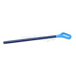 Каталка с ручкой "Синий трактор" 20 см, свободный ход, синий