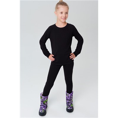 Термокомплект трикот. для девочек: фуфайка (футболка) с длин. рук, брюки для эпизод. использования PLAYTODAY, 1226894