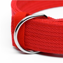 Ошейник четырехслойный, 64×4 см, ОШ 50-58 см, полиэстер, красный