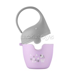 Контейнер для соски-пустышки "Слоник", с пустышкой, сиреневый