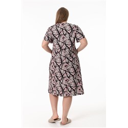 Халат с коротким рукавом из хлопка М325408ср