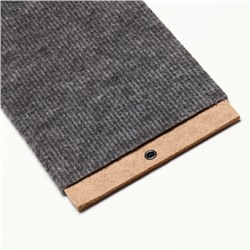 Когтеточка «Пижон», 60×15 см, ДВП, ковролин, серая