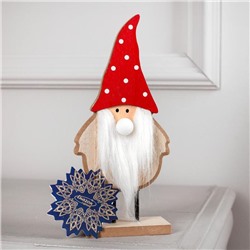 Светодиодная фигура «Дед Мороз» 7×22×5 см, дерево, от батареек LR1130×3, свечение тёплое белое