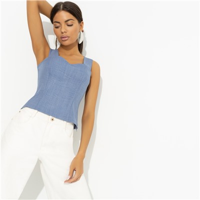 Топ приталенный, Безупречный силуэт (пасмурное небо)