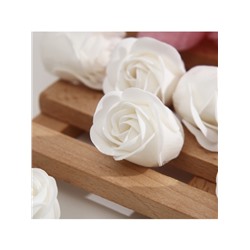 Розы мыльные белые, набор 81 шт.