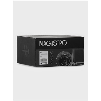 Стаканы для виски Magistro «Альфа», 310 мл, 8.7×9.2 см, набор 4 шт., стекло, прозрачные