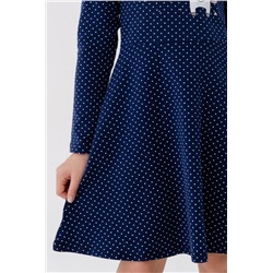 Платье Айрис длинный рукав детское (Темно-синий)