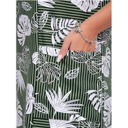 Туника Манижа листья, трикотаж