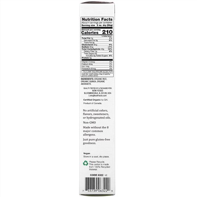 Now Foods, Living Now, органические макароны из киноа и риса, 227 г (8 унций)