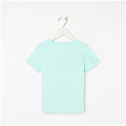 Футболка для девочки KAFTAN «Принцессы», бирюзовый, размер 30, рост 98-104 см