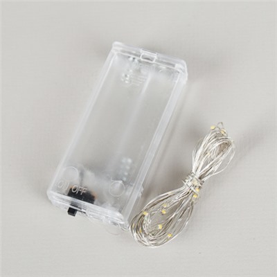 Гирлянда светодиодная нить 3 м 30 LED / GN23 /уп 200/теплый белый