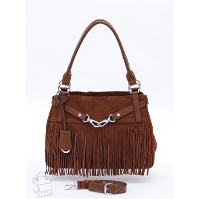 Сумка женская кожаная 98400MSS coffee Velina Fabbiano-Safenta