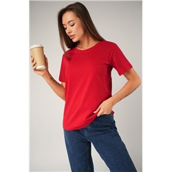 Женская базовая хлопковая футболка Happyfox