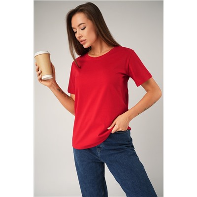 Женская базовая хлопковая футболка Happyfox