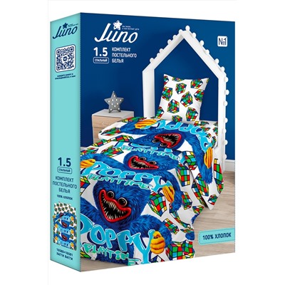 КПБ 1.5 поплин "Juno" (70х70) рис. 16580-1/16581-1 Хагги Вагги