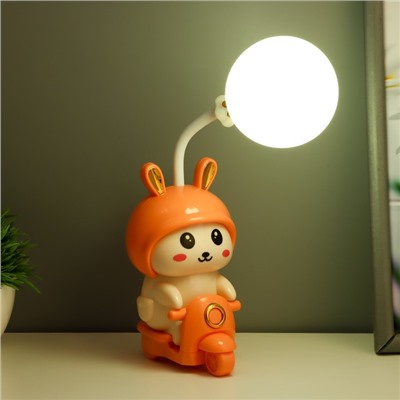 Ночник «Зайчик»LED 2 Вт USB АКБ розовый 7.5×9.5×32 см RISALUX