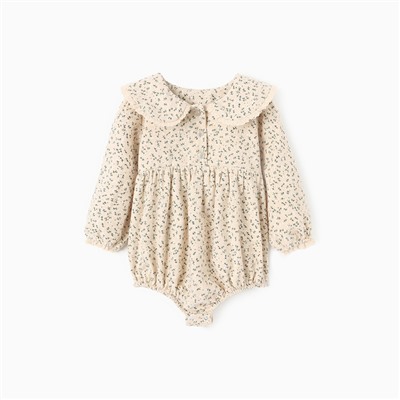 Рубашка - боди для девочки MINAKU, рост 92-98, бежевая
