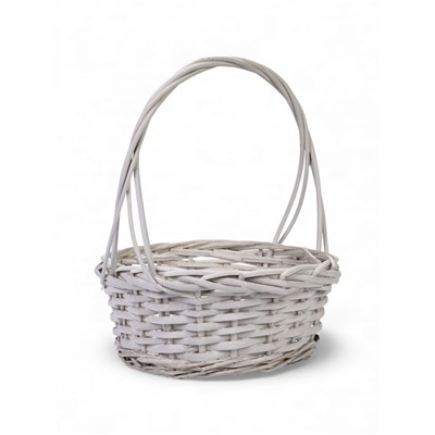 УЦЕНКА Корзина плетёная для хранения, ива, белая, набор 3 шт.