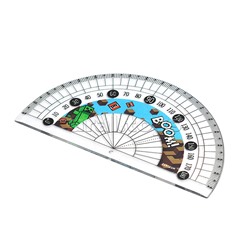 Набор линеек "My game" линейка, линейка-треугольник, транспортир, 3 шт., в ПВХ конверте