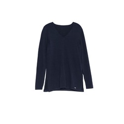 Джемперы CONTE LDK 056 Удлиненный вязаный пуловер с разрезами по бокам