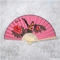 Веер 50 см бамбуковая основа Розовый / 622-11 /уп 50/200/742903