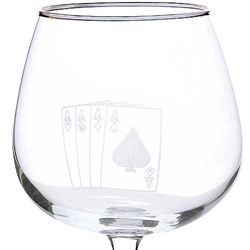 EL75-1812 Набор 6 бокалов для бренди "Колода",410 мл