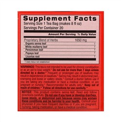 Triple Leaf Tea, Super Slim, травяной чай, без кофеина, 20 чайных пакетиков, 33 г (1,6 унции)