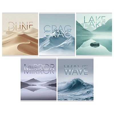 Тетрадь  48л клетка "Зеркальное отражение/Mirror" мат.лам с эффектом мокрый шелк ТК489655 Listoff