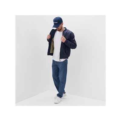 Бомбер мужской на молнии MIST, размер 52, синий