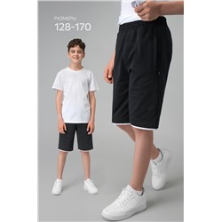 Шорты для мальчика из футера двухнитки Happyfox