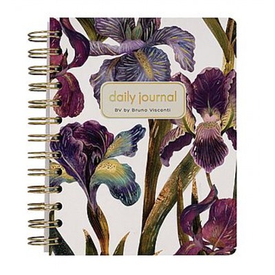 Ежедневник недатированный А6 272 стр. на спирали 3-703/10 CUTE DIARY "FLORA.ИРИСЫ"  Bruno Visconti