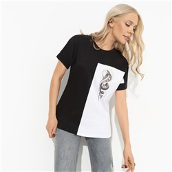 Футболка комбинированная, Ты в деле (snake)