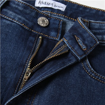 Джинсы женские мом утеплённые, синие, размер 25 (40-42), синие