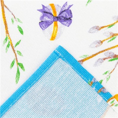 Фартук «Доляна» Happy Easter, белый, 60×70 см