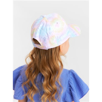 Кепка для девочек MINAKU Tie-dye, сиреневая, размер 52