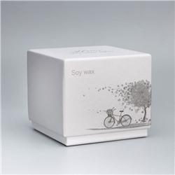 Ароматическая свеча в банке Soy WAX, английская груша и фрезия, белая, 9×9 см