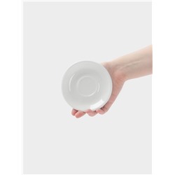 Блюдце Hanna Knövell, d=12 см, к чашке 80 мл штабелируемой, фарфор, белое