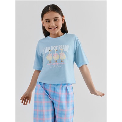 КОМПЛЕКТ ДЛЯ ДЕВОЧЕК (ФУТБОЛКА, БРЮКИ) 567749