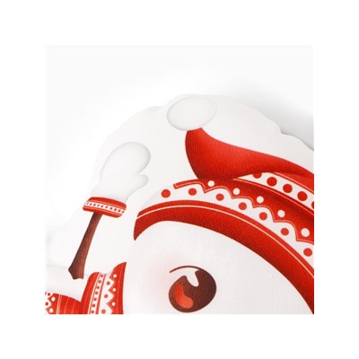 Подушка декоративная новогодняя «Этель. Снеговичок» 30×32 см, велюр