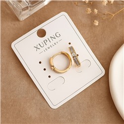 Серьги коллекция "Xuping" покрытие позолота, вставка: фианиты, арт.004.076