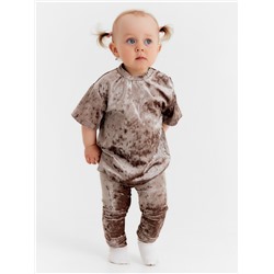 Лосины Крошка Я «Бархат», рост 92-98 см, бежевые