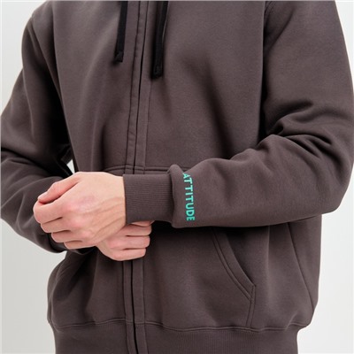 Толстовка мужская НАЧЁС, цвет графит, размер 52