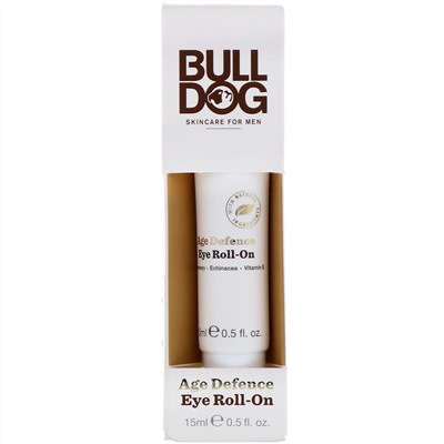 Bulldog Skincare For Men, антивозрастной роликовый крем для кожи вокруг глаз, 15 мл (0,5 жидк. унции)