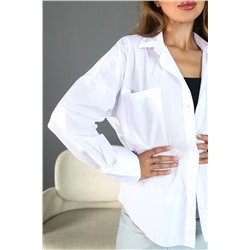 Рубашка женская удлиненная оверсайз РЖ-003