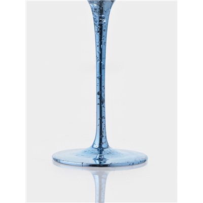 Бокал для шампанского Magistro «Мерцание», 190 мл, 7×24.5 см, стекло, синий