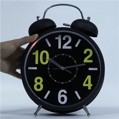 Будильник «Циферки», дискретный ход, d=20 см, 30×23 см, от батареек АА×2