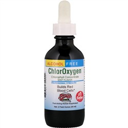 Herbs Etc., ChlorOxygen, концентрат хлорофилла, без спирта, мята, 2 ж. унц. (59 мл)