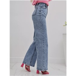Джинсы трубы широкие палаццо