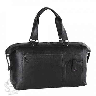 Сумка дорожная кожаная 8059G black S-Style