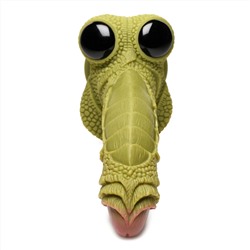 Фантазийный фаллоимитатор Swamp Monster Green Scaly Silicone Dildo - 23,9 см.